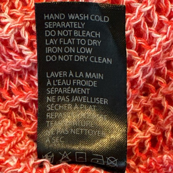 Dex cotton long sleeve open knit pullover - Picture 7 of 7